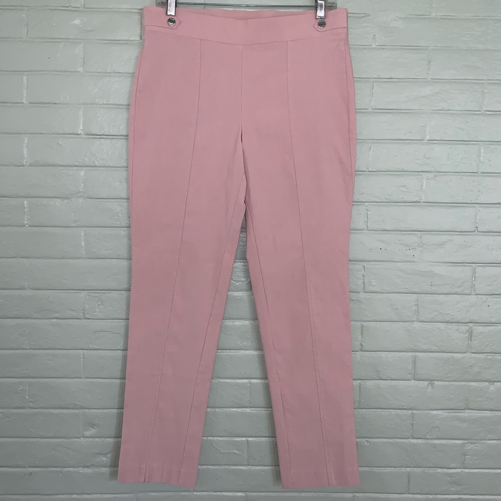 Size 8 Anne Klein 3/4 length Ankle Cropped Light Pink Dress Pants